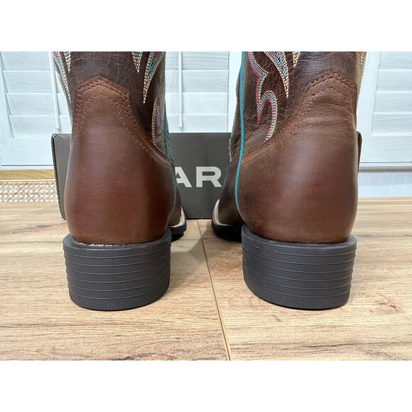 Ariat Women's Round Up Ryder Western Boots Sassy Brown Leather Size 8 NIB Cowboy - Picture 13 of 16